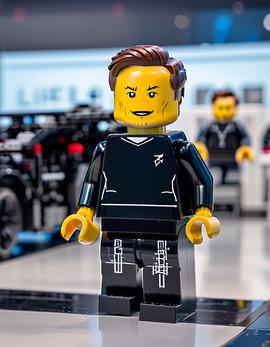 Elon Musk as a figure built with Lego® bricks at Tesla AI Day event.